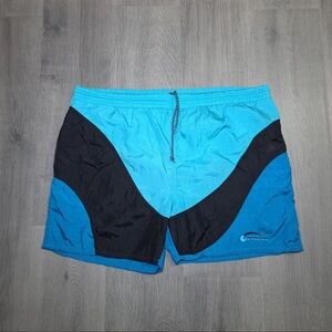 Blue and Black Swim Shorts